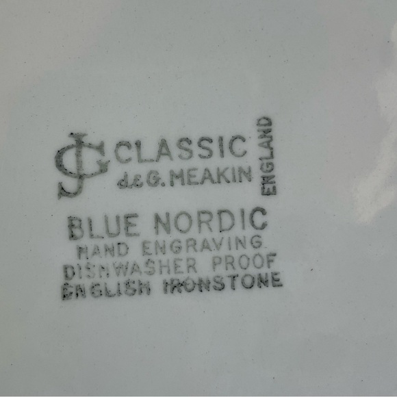Replacement Blue Nordic by J&G Meakin English Ironstone Hand-Engraved  Platter - Picture 3 of 15